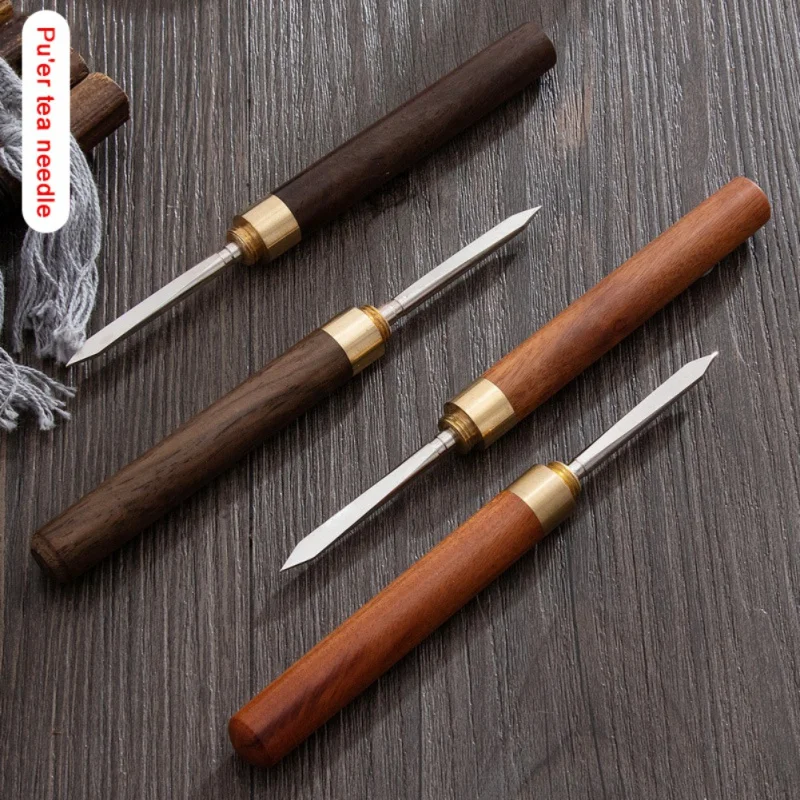 Biely čaj ihla Tea Set Príslušenstvo Profesionálny čaj Tehla tehla čaju Nástroj na drevo Pu'er čaj Knife Rosewood Tele Tea Brick Tool