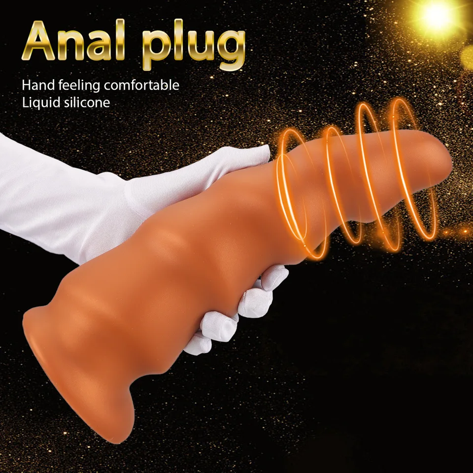 Big Anal Plug Soft Silikone Dildo Suct Cup Pubs Expander pre expandér na ane