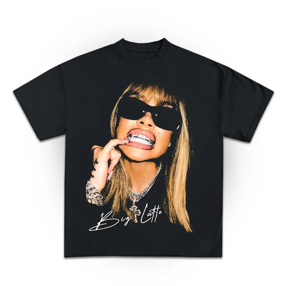 Big Latto Grafické tričko Dizajn PNG DTF Plagát PNG Printable Bootleg Tee Design Design Instant Stiahnutie a pripravené na tlač