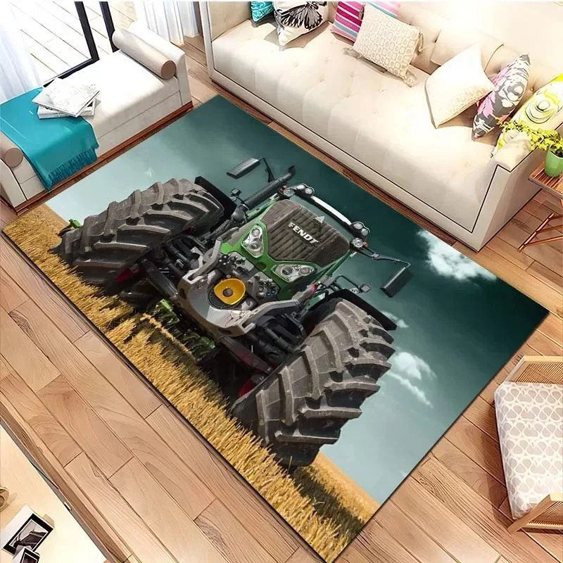 Big Tractor F-Fendt Print Tlač koberca Koberec pre obývaciu izbu Spálňa pohovka Domáca dekorácia nekĺzavá podlahová podlahová plocha koberec kobercov