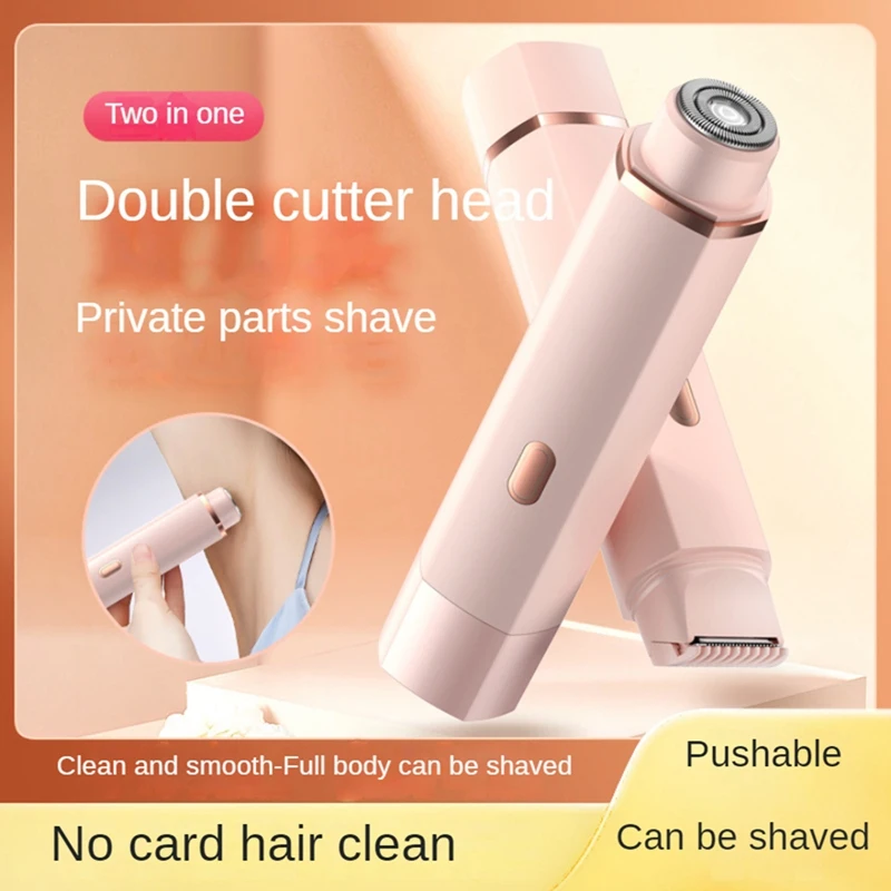 Bikini Trimmer pre ženy Elektrický holiaci strojček pre ženy 2 v 1 ochlpenie vlasov Ženy mokré a suché pre nohy podpazušia