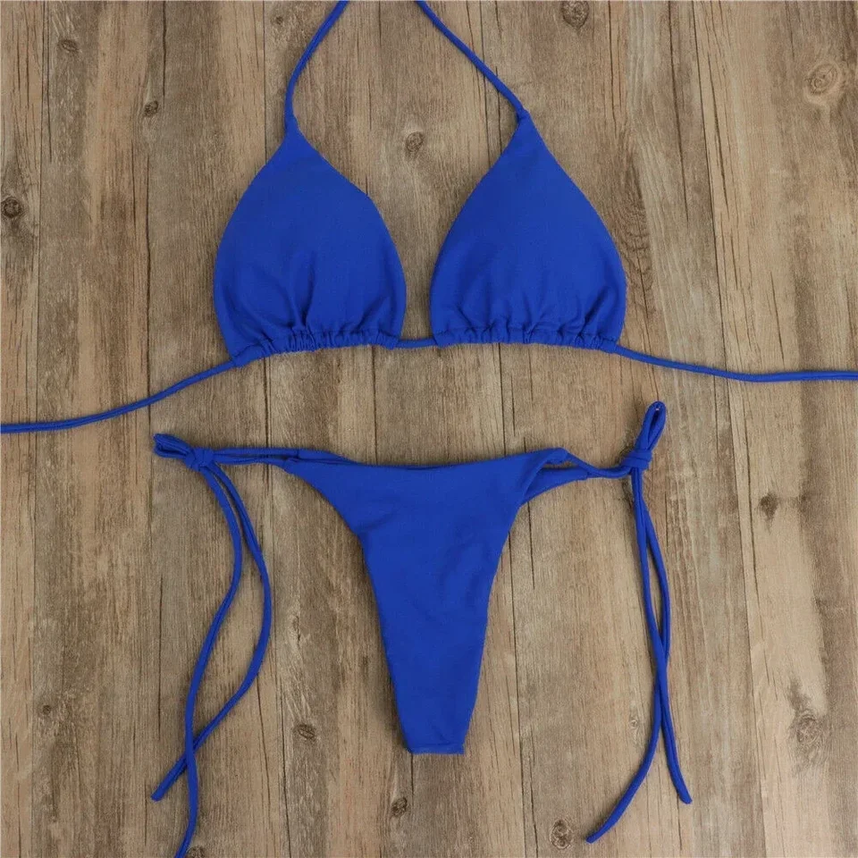Bikiny s vysokým pásom plavky sexy tanginové bikiny súpravy pevné ženy brazílske plavky pláž biquini kúpanie plavky plavky na plavky, obleky žien 2025 nový
