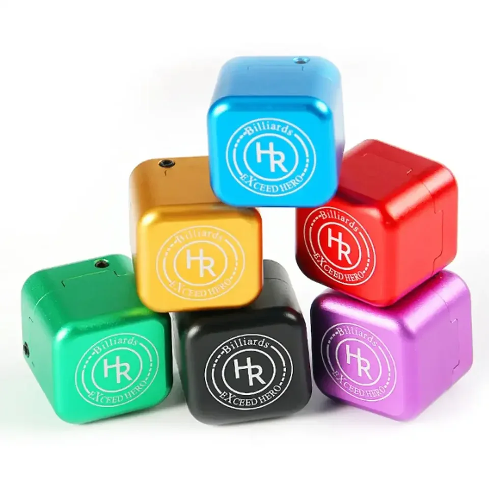 Billiard Chalk Storage Box Pool Prenosná krieda Tip Case Case Mini Carry Box Supplies Začiatočník pre Billiard Cue Snooker Cue Supplies
