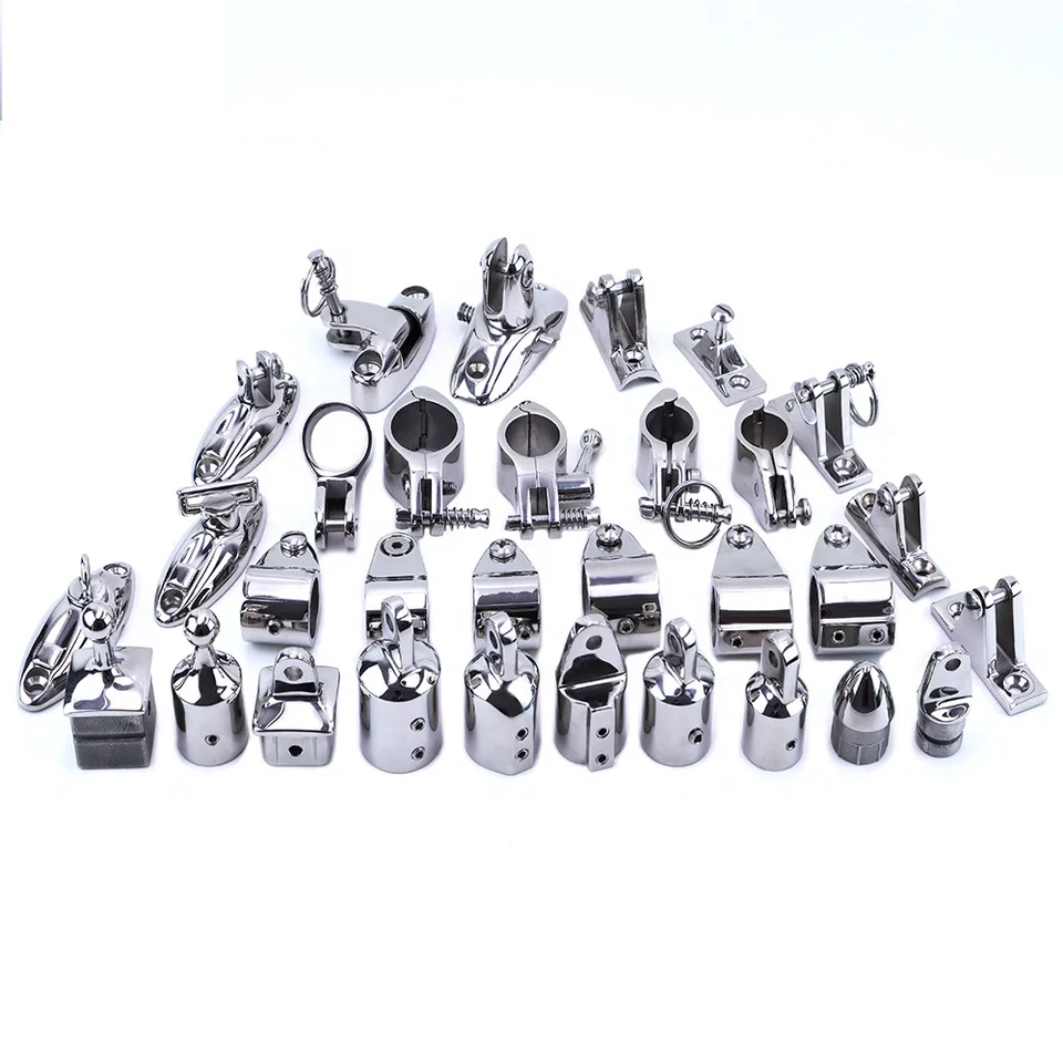 Bimini Top Canopy Finting for Boat Castless Ocel 316 Eye End Clips Clips Deck Rany Morine Hardware markíza