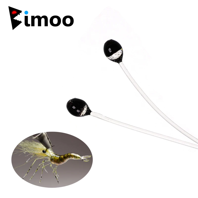 Bimoo 20ks 3 mm malé krabie krevety oči pre slanú vodu a šťuky Rybárske primietanie materiálu
