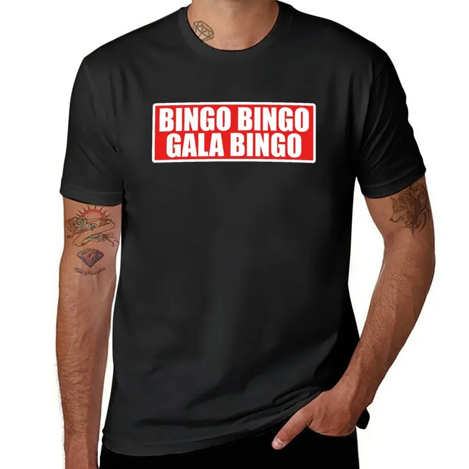 Bingo bingo gala gala bingo tričko lacné veci vintage vtipné tričká Men