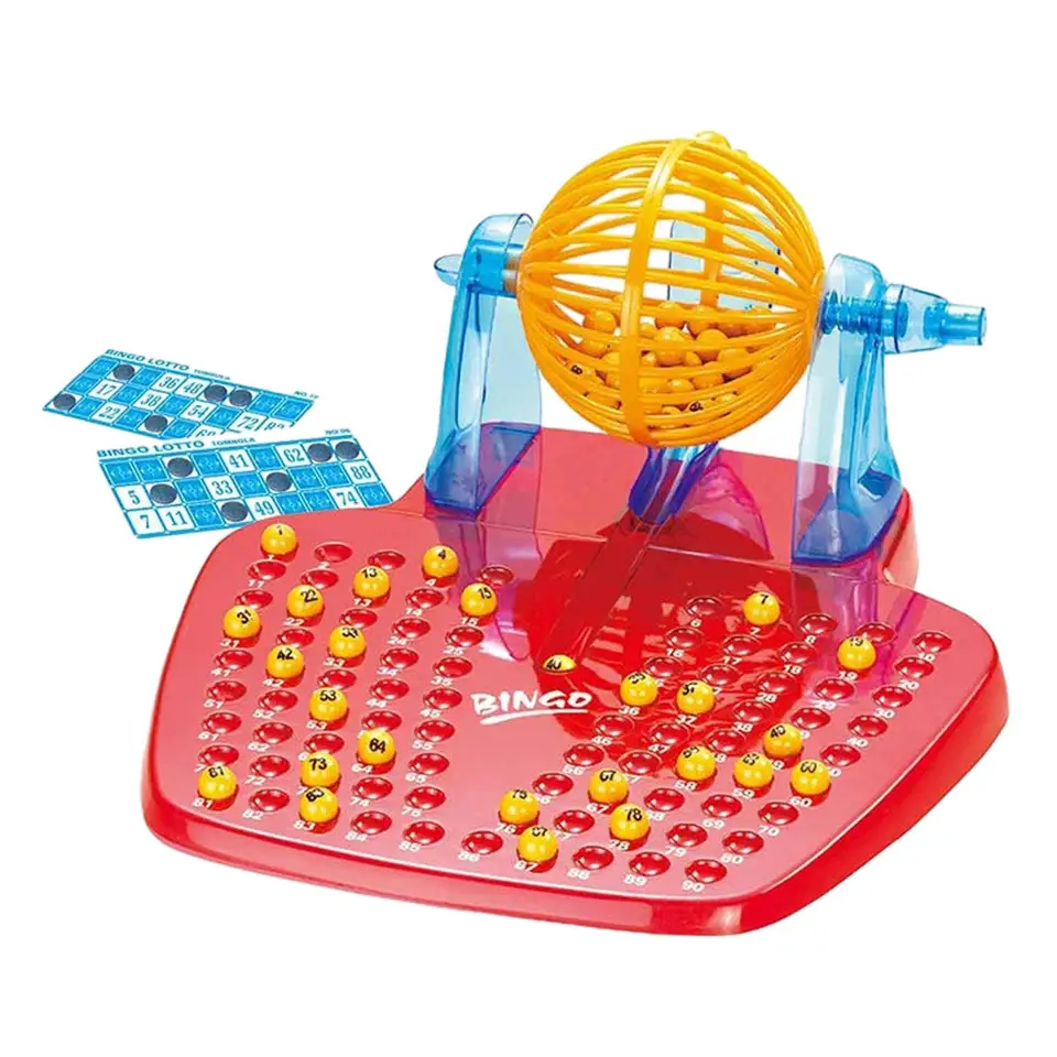 Bingo Lotto Game Prenosná bingo čipy bingo strojová hračka na cestovnú párty