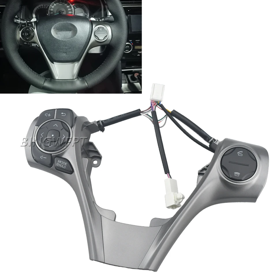 Bingwfpt multifunkčné tlačidlo zvuku volantu pre Toyota ASV50 2015-2017 pre Toyota Avalon GSX40 2012-2018