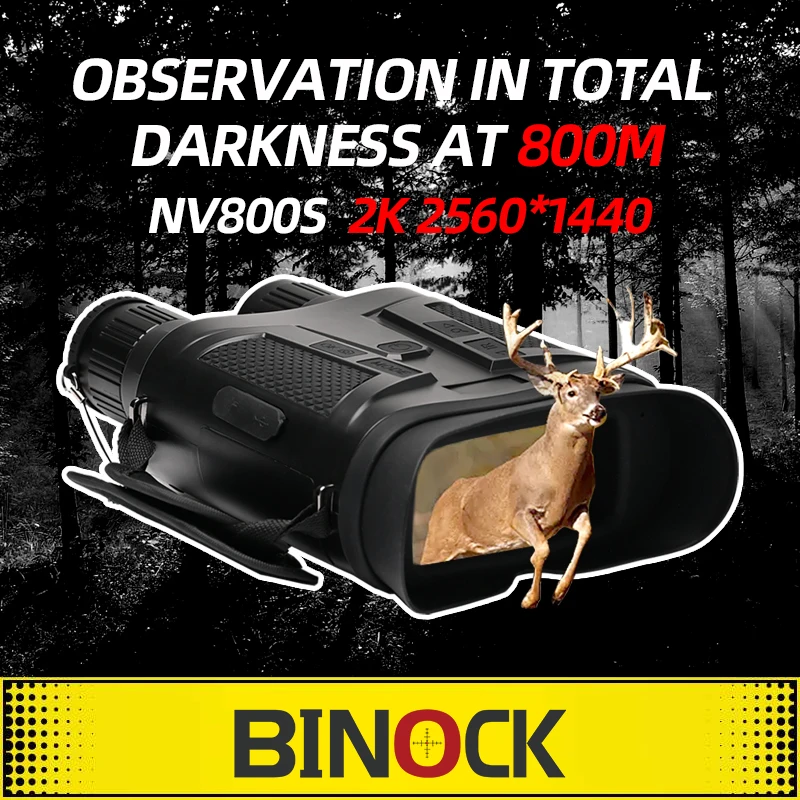 Binock Night Vision NV800S 64G 800 m Digitálny teleskop Lovecké okuliare Dlhé vzdialenosť Infračervené nočné videnie ďalekohľad
