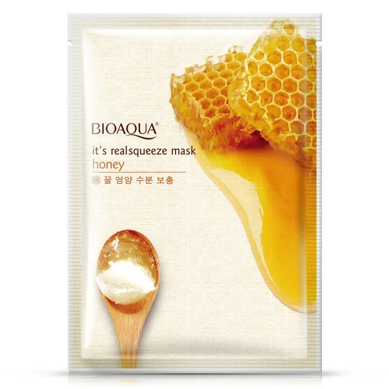Bioaqua medová maska ​​tváre zvlhčujúci zmršťovanie pórov tvárou maska ​​Oil Ovláda