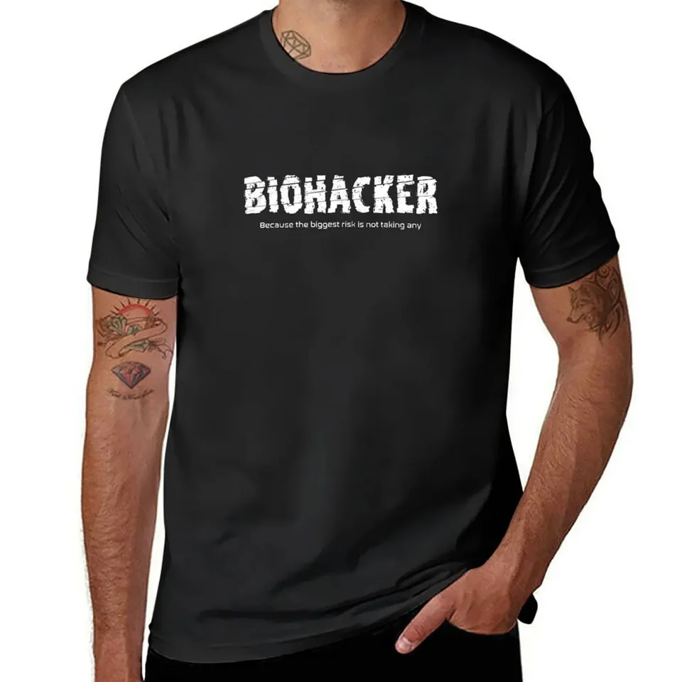 Biohacker Tričko Tričkoty Grafické tričko vintage grafické tričko tričká pre mužov grafika