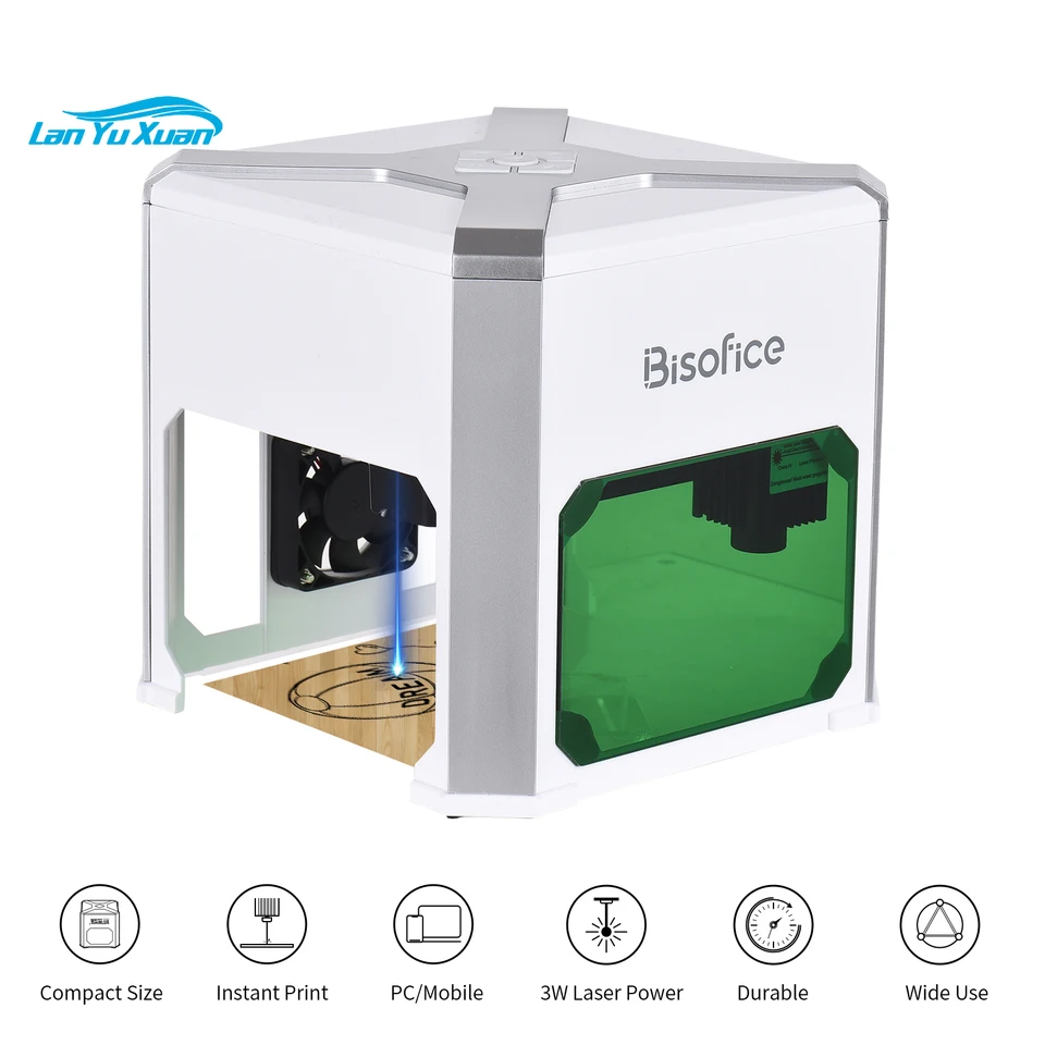 Bisofice K6 Engraver Desktop Marker Machine Podpora bezdrôtového BT mobilného telefónu Ovládanie aplikácie offline DIY tlačiareň