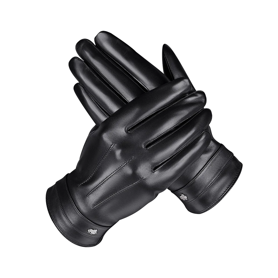 Bison Denim Winter Pánske rukavice dotyk obrazovky teplé pu mikrastov vetru Full Fing Fing Guantes for Men Outdoor Sport Doprava zdarma