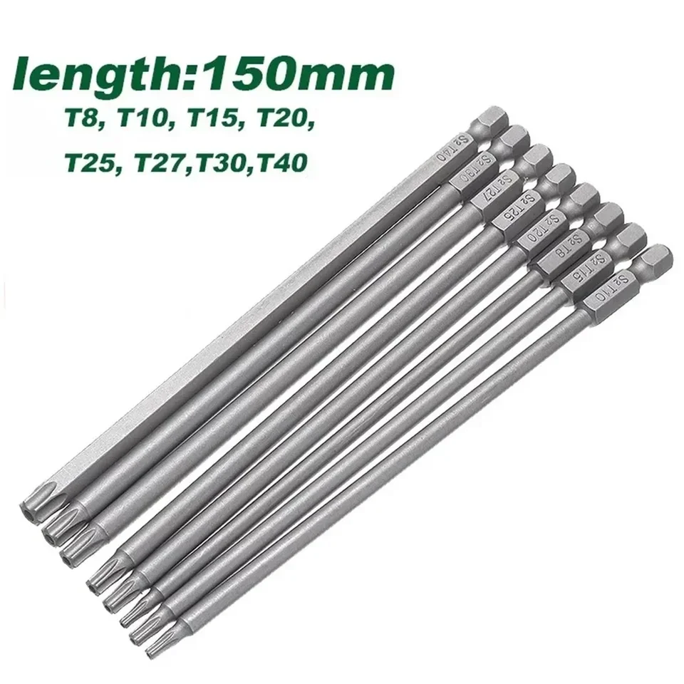Bit Bit Bit Bit Magnetic Bit Set Torx Screwdriver Plochá hlava 1/4 