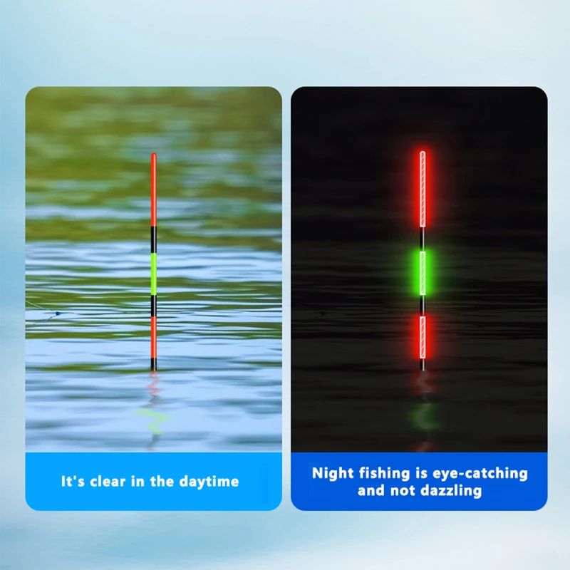 Bit Fish Electronic Float Waterless bez tieňového plaváka nanuminárovú plavákovú rybársku koleso svetelné plaváky elektronické rybie plavák plavák