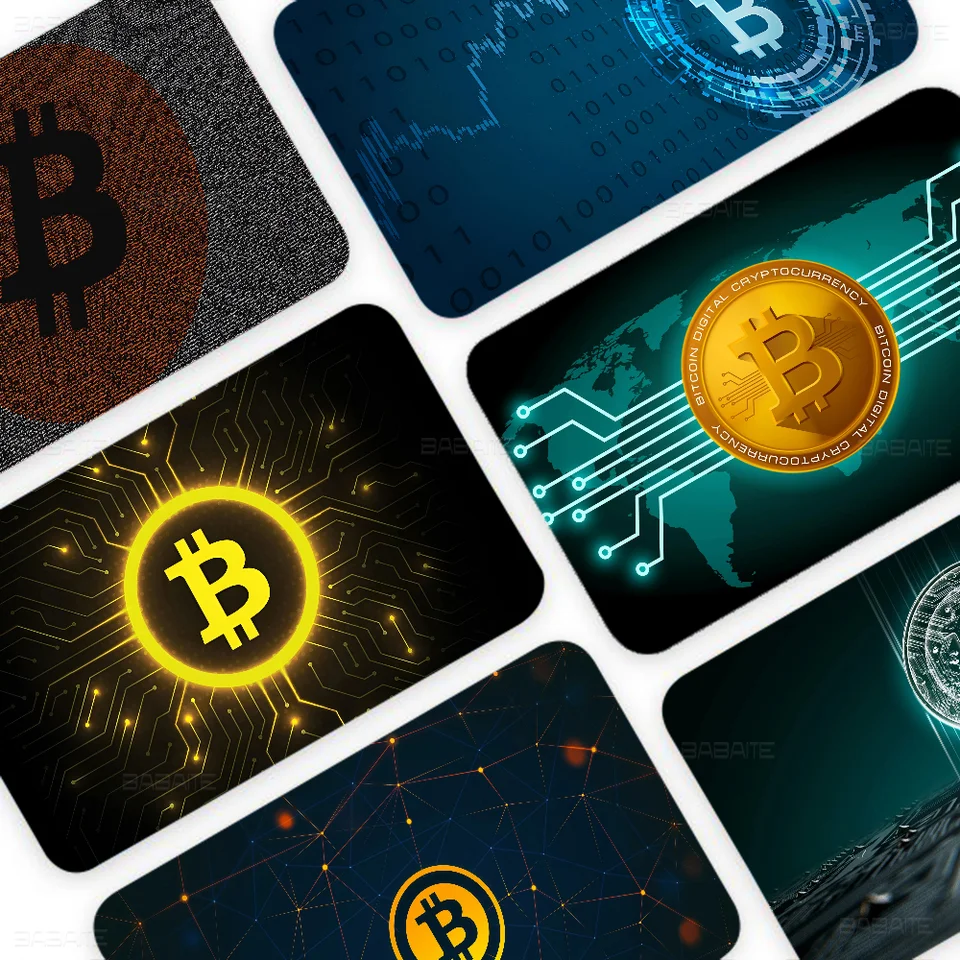 Bitcoinový vzor matný film Cover Cover Sticker pre kreditnú kartu Bank Debet Bus Card