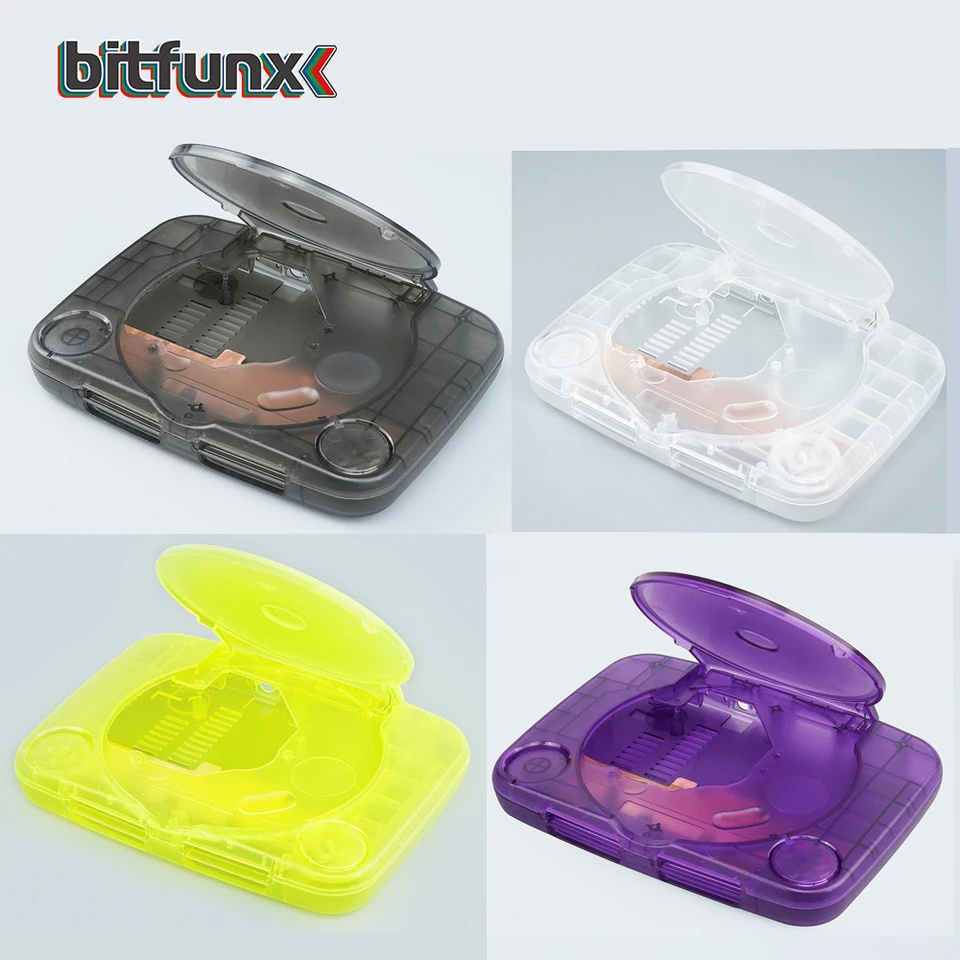 Bitfunx náhradný škrupina Transparent Game Console Case Cover pre PlayStation PS One Psone All Version