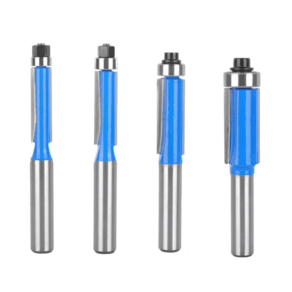 BITS ROUTER BITS Blue Cutting 1pc/4ks Set 8 mm stopka mletia Cutter 8x1/2x25,4 8 mm driem