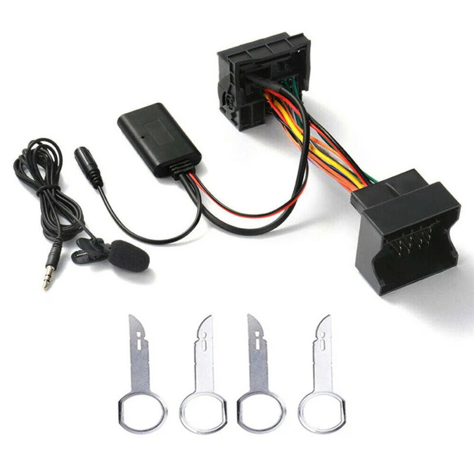 Biurlink 2025 Car Bluetooth 5.0 hudobný adax adapter+ mikrofón ručný kábel pre Ford Mondeo