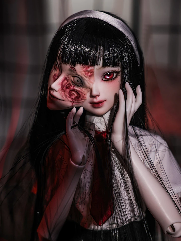 BJD 4 body Nano-sobota zlá ducha pokročilé živice Originálny ručný make-up 1/4 BJD Tomie Doll