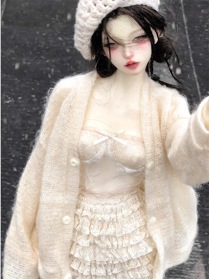 BJD Doll Clothes za 1/3 bábik Cardigan Top sukňu pančucháče oblečenia Dolls Dolls Adciersory (bez bábiky)