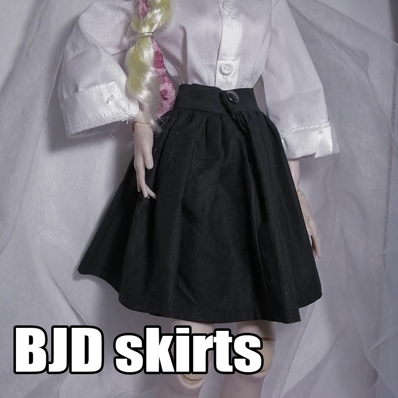 BJD Doll Clowrice Fit for 1/3 1/4 MSD Woman Veľkosť móda nová všestranná tenká sukňa sukňa sukňa klasická čierna dámska sukňa