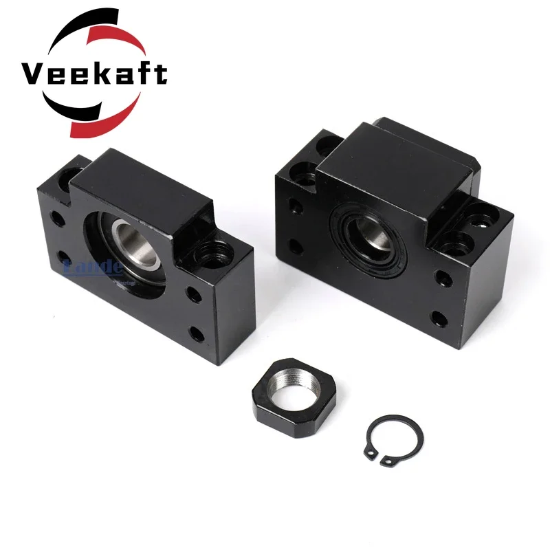 BK12 BF12 Sada: 1 PC BK12 a 1 PC BF12 pre koncovú podporu pre SFU1605 1604 1610 SPORTOVANIE BALL SCRUW CONC VODICA 1515