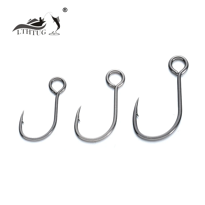BKK Brand Black Nickel Fishing Naláka jednotlivé háčiky pre tvrdú návnadu 8# 6# 4# Stream Rybolov ostnatý hák Pstruh lososy zander Perch