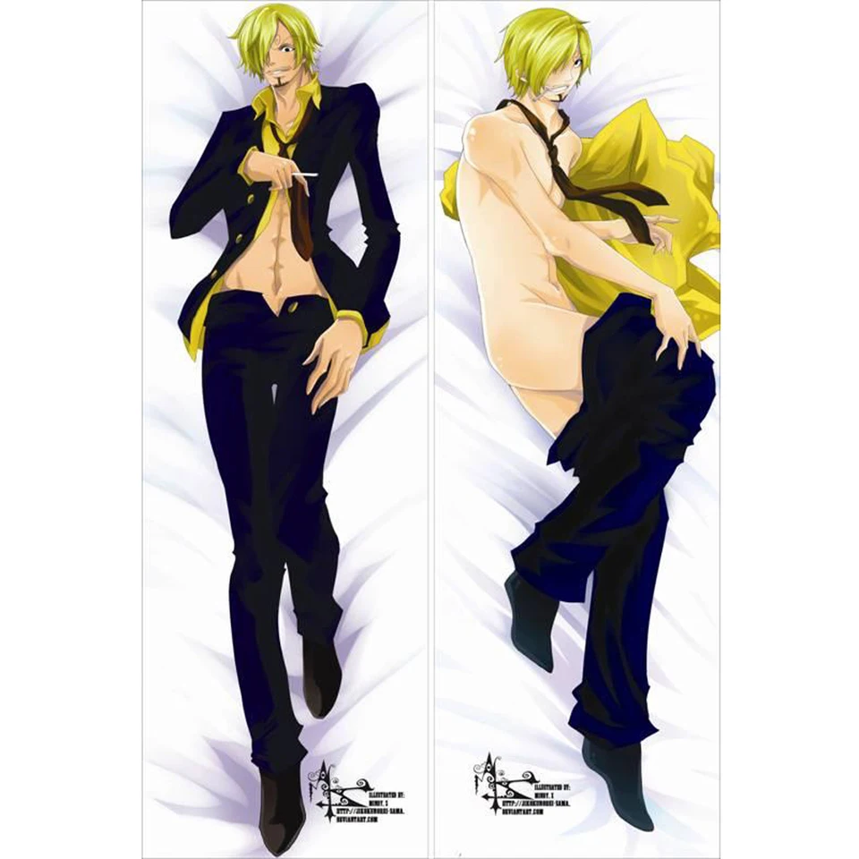 Bl Laki-Laki Keren Jepang Dekoratif Anime jeden kus Sanji hod otaku tela vankúš Casathadiah Tidur Tidur Memeluk