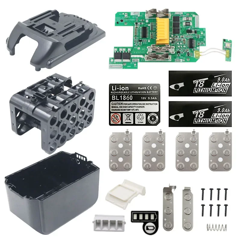 BL1890 LI-ION BATTERICKÁ PANY PASE PCB nabíjanie obvodov na nabíjanie obvodu shell box BL1860-15 pre MAKITA 18V 9.0AH STACKER LABEL HOUSE