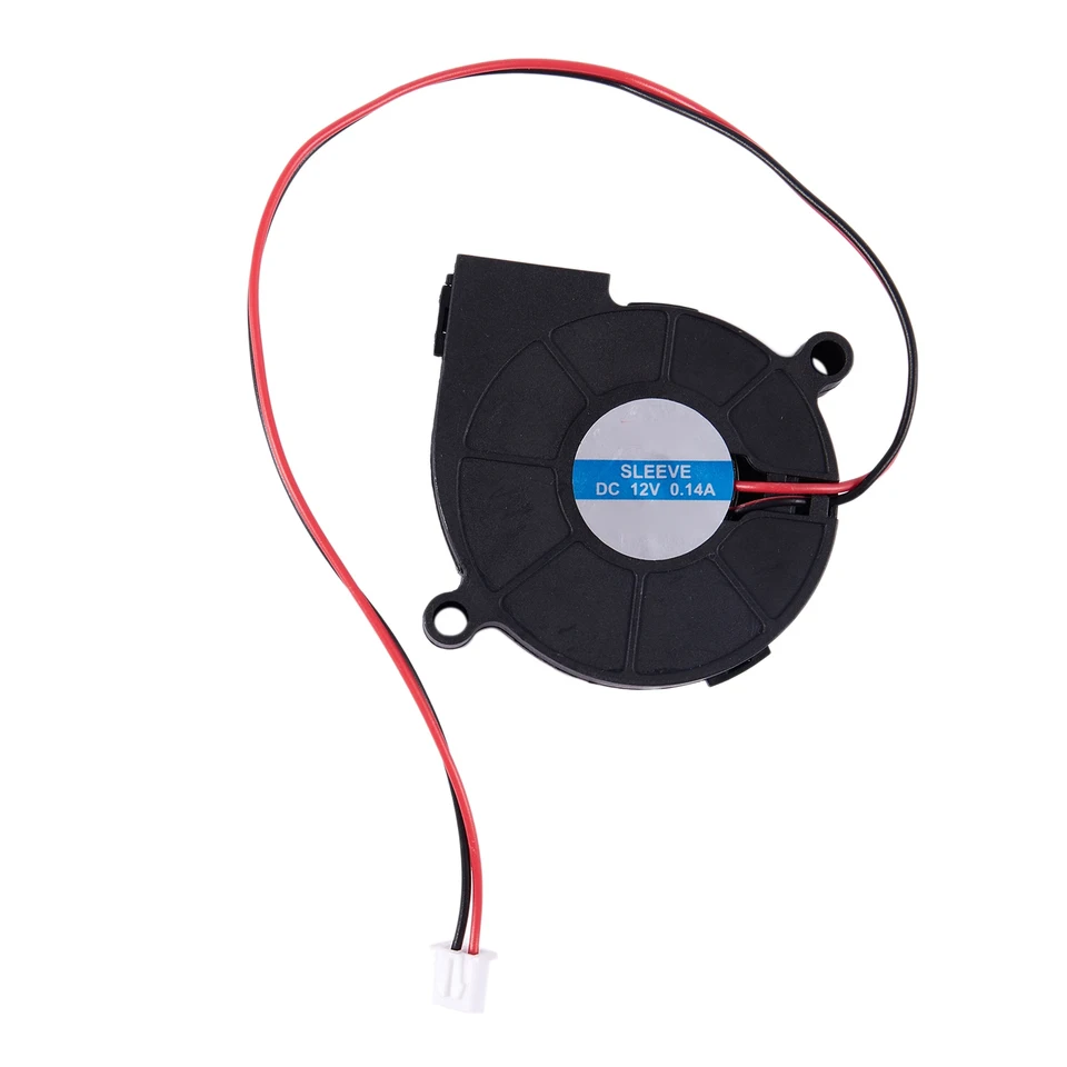 Black Brushless DC chladiaci ventilátor 5015S 12V 0,14A 50 mm x 15 mm
