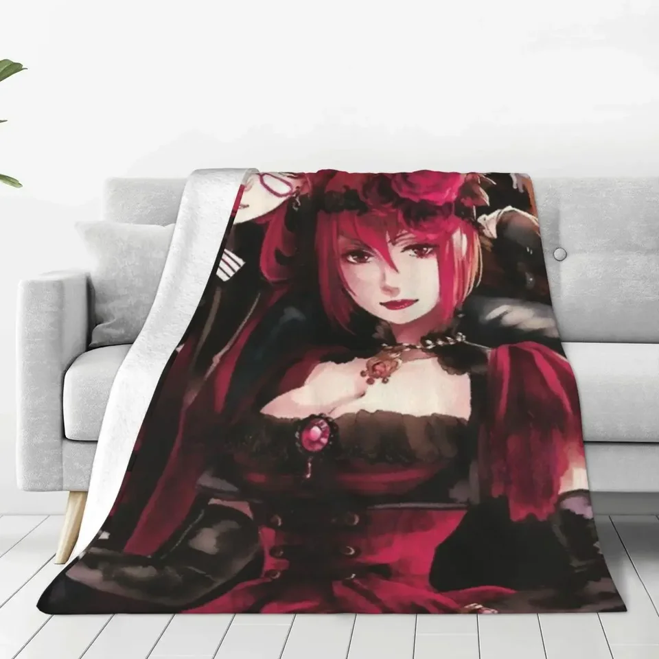 Black Butler flanel prikrývka Grell Sutcliff a Madame Red Super Warte Had Dride pre stoličku piknik Bedspread pohovky postele