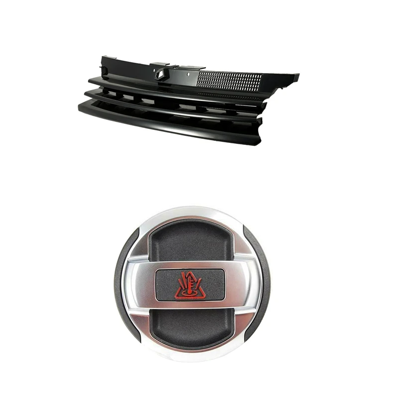 Black Car Grill Front Hood Grille pre Golf 4 MK4 R32 s expanznou váhou na rozširovanie chladiacej kvapaliny Retro 420121321