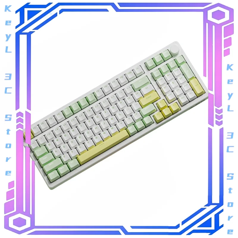 Black Jue AK992 Trojmode 98 Mechanická chladná klávesnica bezdrôtové prispôsobenie Bluetooth esports tesnenie Game Birthday darček