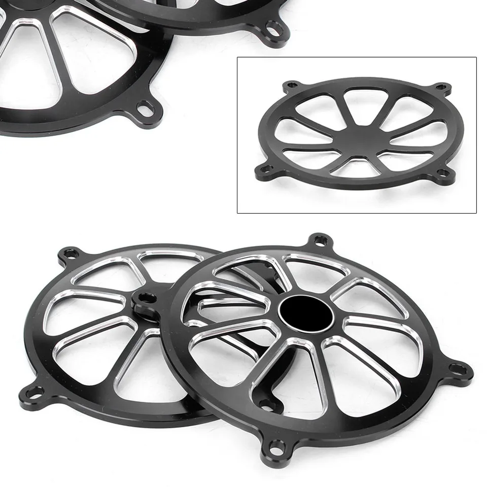 Black Motorcycle Speaker Cover Grills Grills pre Harley Davidson Touring Models 1996-2007 2008 2009 2010 2010 2012 2012 2013 Hliník