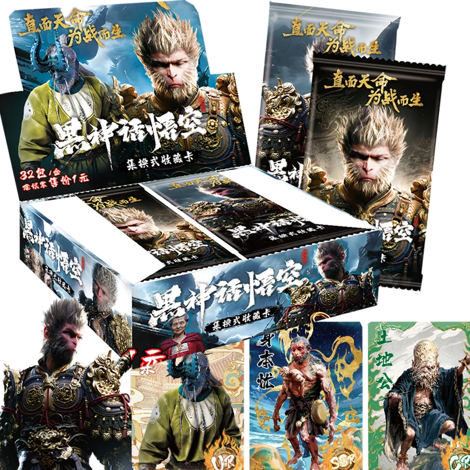 Black Myth Wukong Card for Boys Girls Populárna hra Game Character Monkey Sun Exquisite Flash Card Series Zbierka stolových hračiek Darčeky