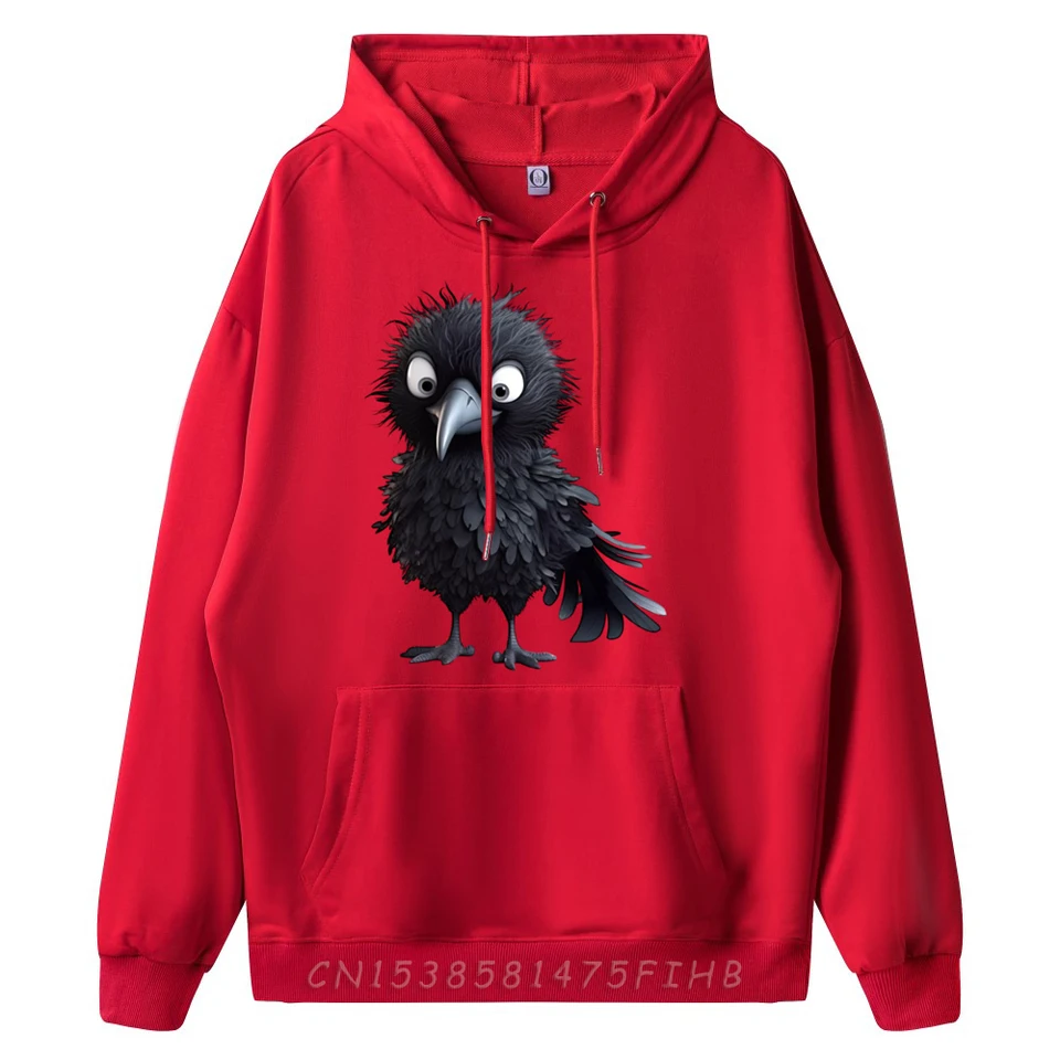 Black Raven Bird Graphic pre gotických mužov roztomilé luxusné oblečenie luxusná mikina postava