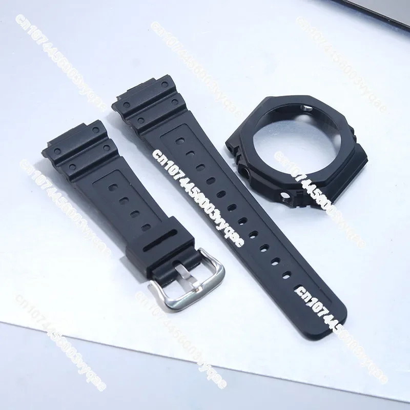 Black Resin Watchband + puzdro pre GA2100 GA-2100 GA2110 Protect Case Kit Pánske vodotesné športové hodinky
