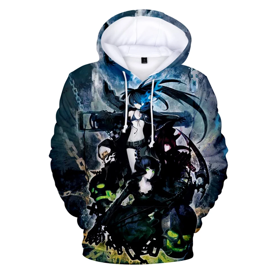 Black Rock Shooter Hoodie Cosplay mikiny