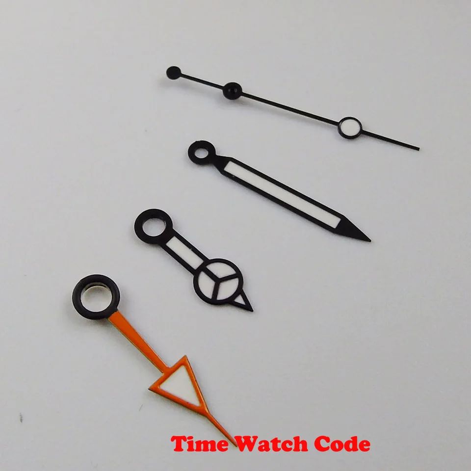 Black Watch Hands Accessories Fit NH34 NH35 NH36 MIYOTA 8215 821A DG 2813 3804 Orange GMT ruka