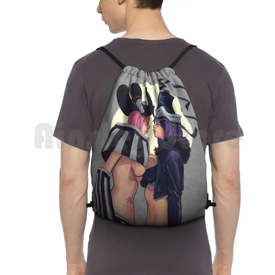 Blair vs Mizune batoh s režimou vrecká na telocvičňu v taške Nepredroxted mačky bojovať s pinup dievčatá roztomilé sexy dievčatá anime