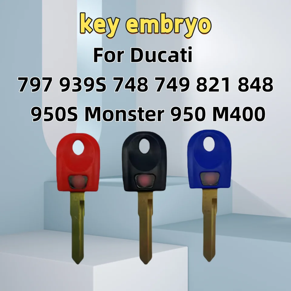 Blank Key Motocykel Vymeňte nezostrihané kľúče, je možné umiestniť proti krádeži pre Ducati 797 939S 748 749 821 848 950S Monster 950 M400