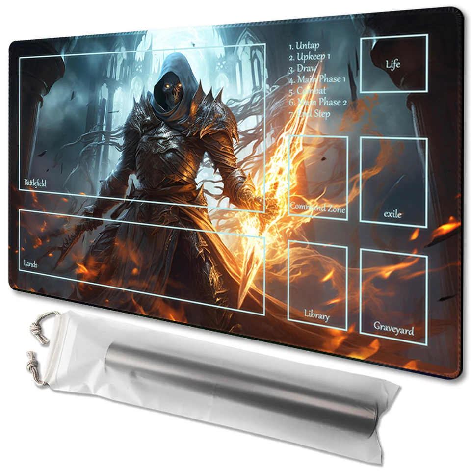 Blaze Angel - stolová hra TCG Playmat Table Mat Game Veľkosť 60x35 cm MousePad kompatibilná pre MTG CCG