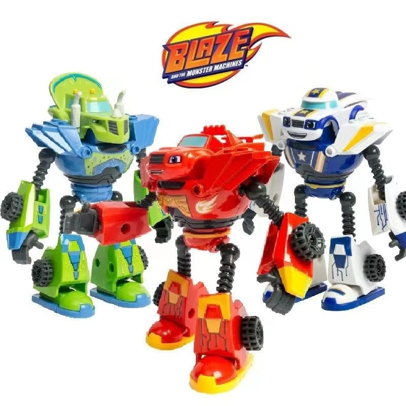 Blaze Monster Stroje anime figuríny karikatúry plast/zliatina zdeformovaná auto macha akčná figuľa modelu pre deti hračky pre deti narodeniny darček