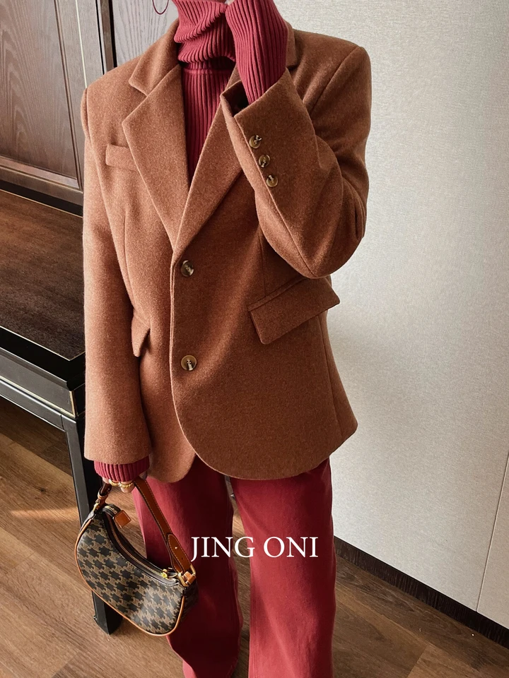 Blazer bunda elegantné odevy žien 2023 Vintage Kórejský módny štýl Jeseň y2k zimný kabát vonkajšie odevy elegantné plodiny horné krajčírstvo