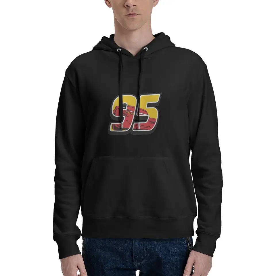 Blesk McQueen Go 95 Príležitostné mikiny pulvovery bavlnené mikiny Men ženy topy