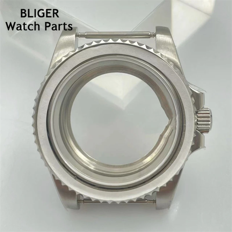 Bliger 40 mm strieborná z nehrdzavejúcej ocele Retro hodinky Sapphire Glass Fit NH35 NH36 NH38 2824 3804 2813 Pohyb