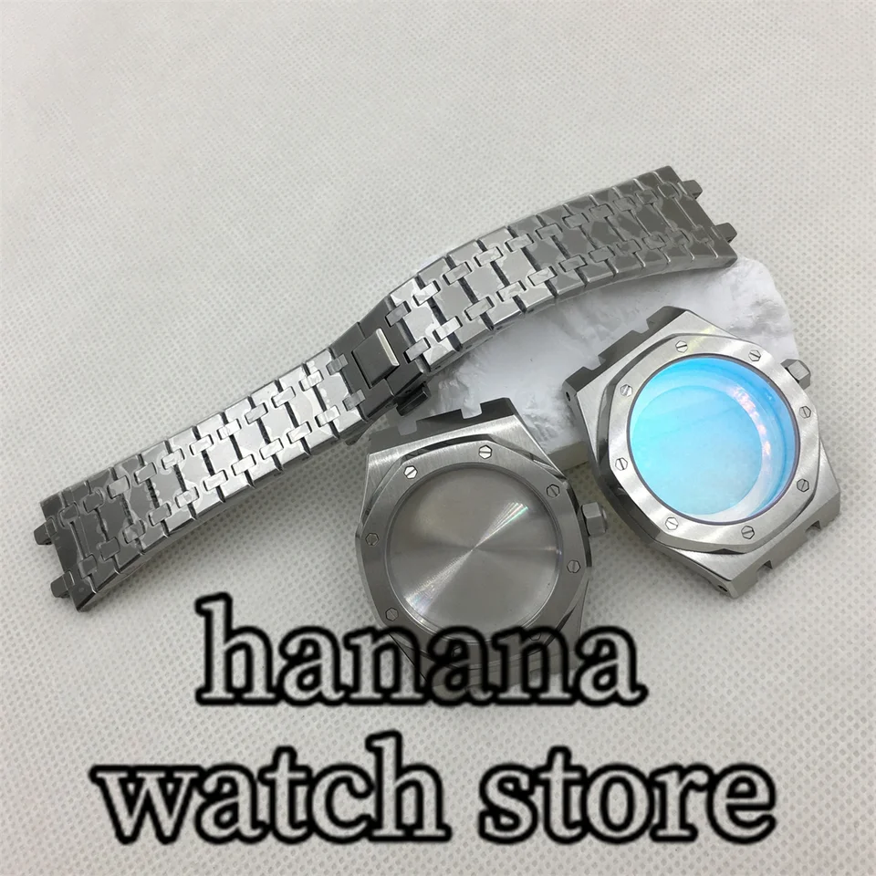 Bliger 42,5 mm strieborné čierne ružové zlato puzdro z nehrdzavejúcej ocele Sapphire Glass Fit NH34 NH35 NH36 NH70 72 ETA2824 PT5000 Pohyb
