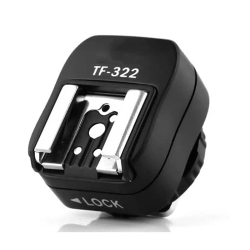 Blikajúca horúca topánka TF322 blikajúci synchronizovaný adaptér Hot Shoe Sync s portom PC Sync určený pre DSLR Shoe Coader Accessories