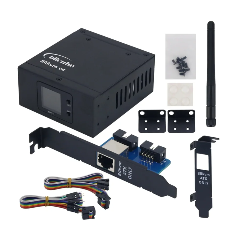BlikVM v4 Allwinner H313 SOC KVM Over IP PoE HDMI-Comaptibible Video Loop prostredníctvom PIKVM RTC Video Capture Plug and Play